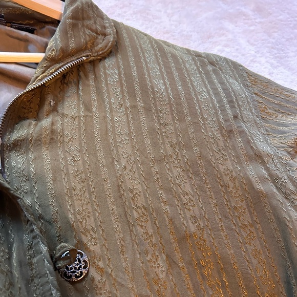 Vintage | Oversized olive green bomber-like jacket - Picture 5 of 8